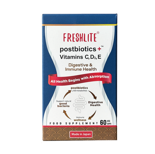 Digestive Health | Postbiotics+Vitamins C,D3,E |Natural Relief for Gut Discomfort, IBS & Acid Reflux