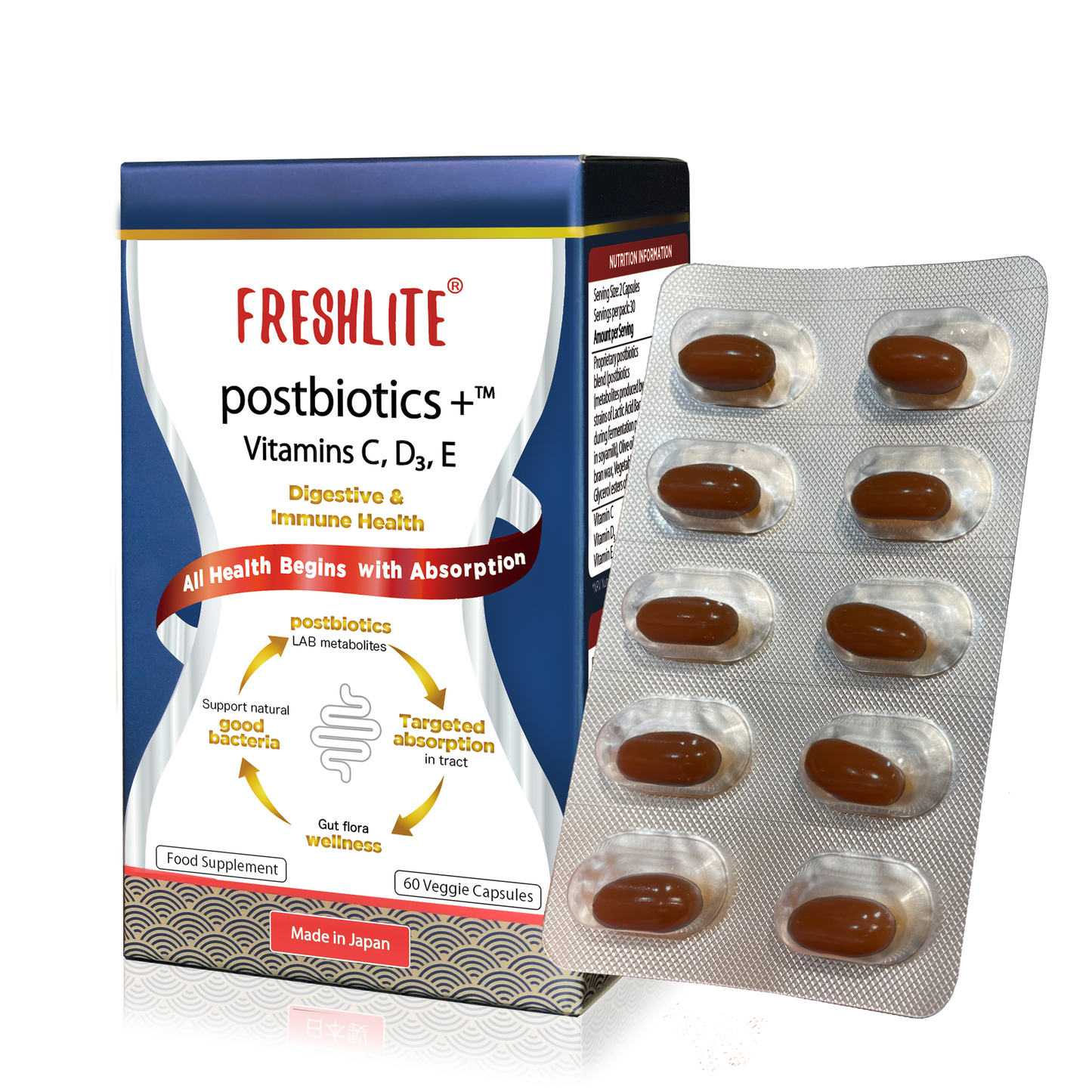 Postbiotics+Vitamins C,D3,E